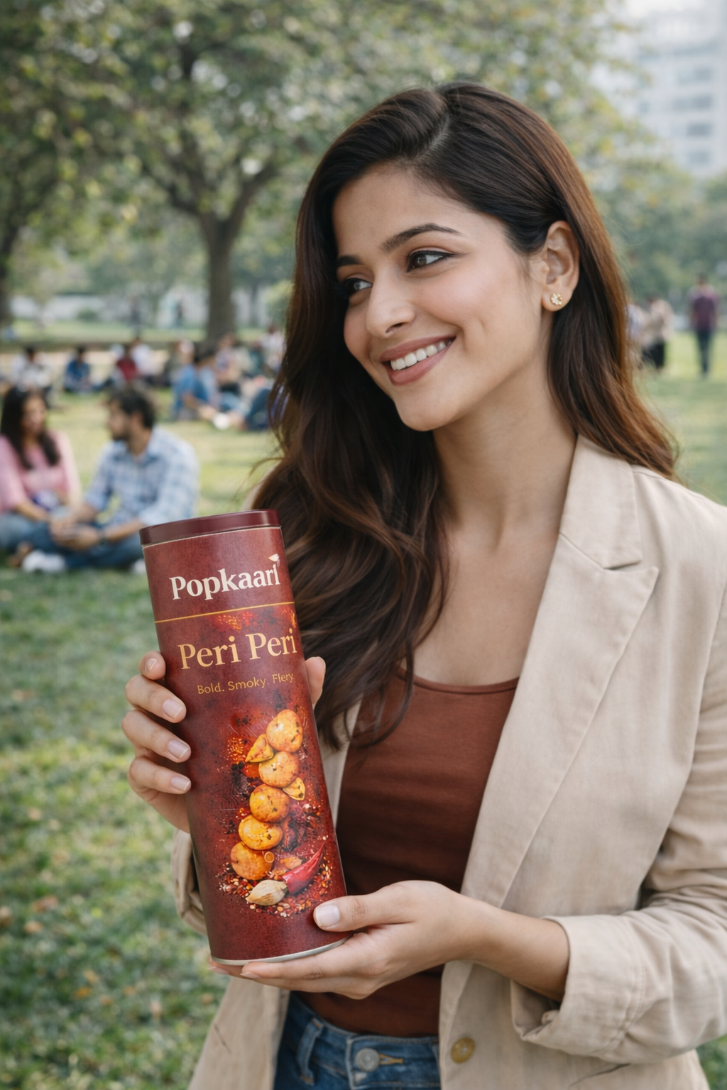 Peri peri makhana close up